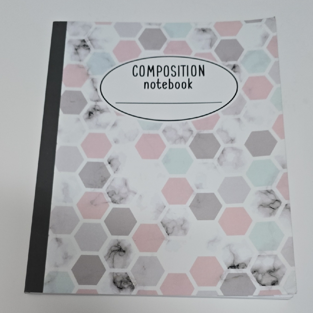 Hexagon Pattern Composition Notebook